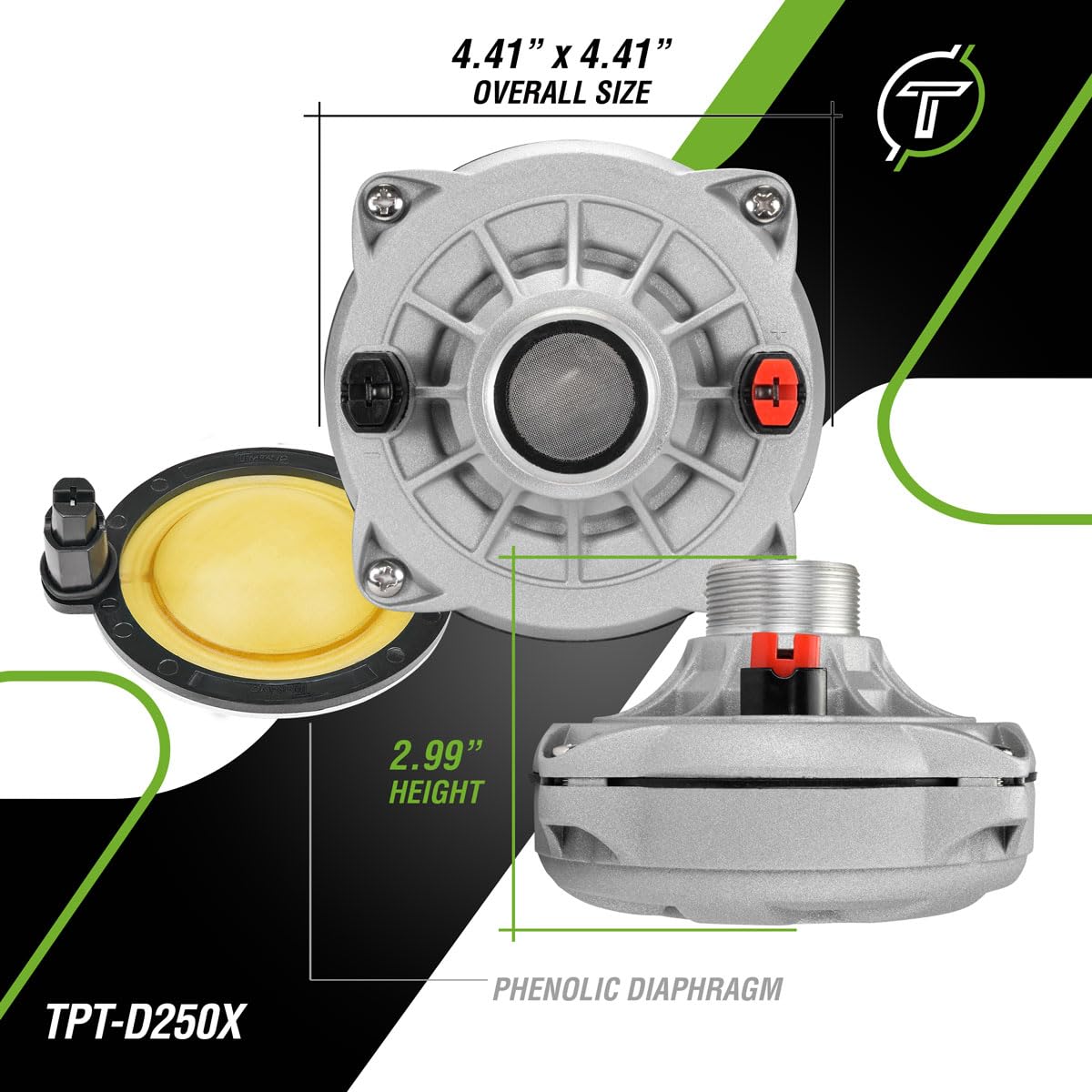 Amazon.com: Timpano TPT-D250X Compression Driver for Pro Car Audio